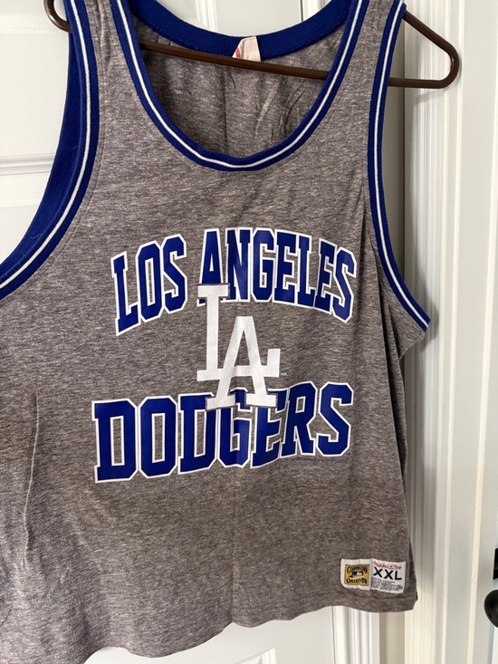 Mitchell & Ness Other - Mitchell & Ness Los Angeles Dodgers Gray & Royal Blue Tank Top